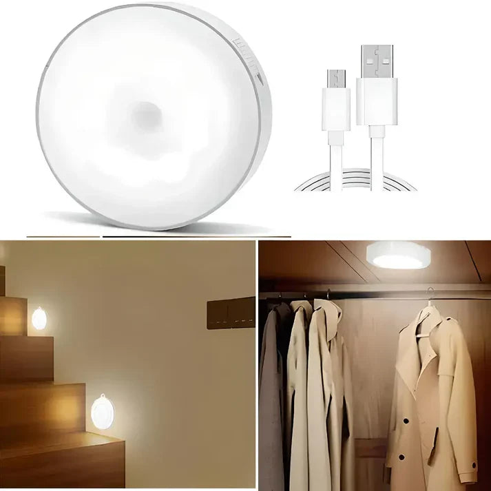 Motion Sensor Light for Home with USB Charging Wireless Self Adhesive LED Night Light