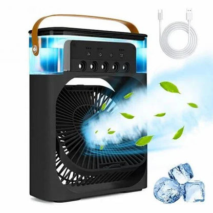 Portable Air Conditioner Fan 3 Wind Speeds 600ml Air Humidifier 7s LED Night Light Personal Cooling Fan Air Cooler Ice Air Cooler Fan Sprays 2 Year Warranty