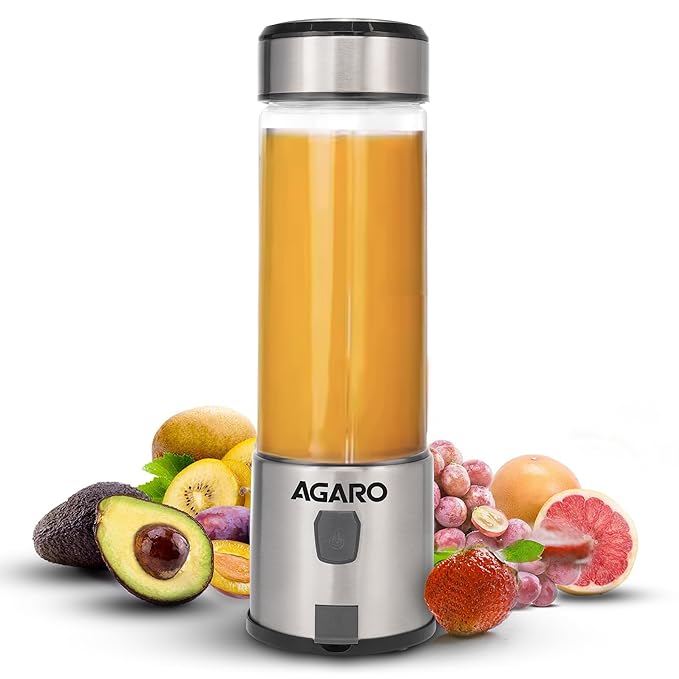 Portable USB Rechargeable Mini Juicer Blender,Electric Juicer Bottle For Smoothies and Juices, Mixer Juicer that Crushes Ice,