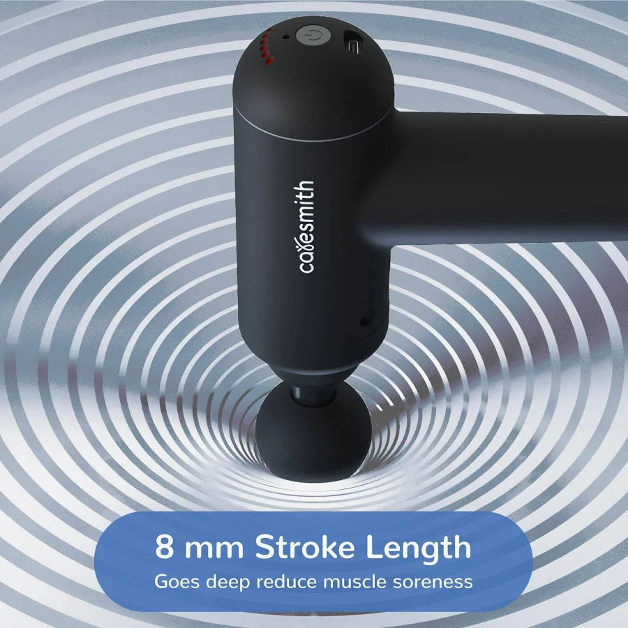 Massager Gun For Full Body Massager [4 Headsl] 6 Speed Mode Massager for Full Body Pain Relief, Muscle Relaxation of Neck, Shoulder, Back, Foot for Men & Women, Black.
