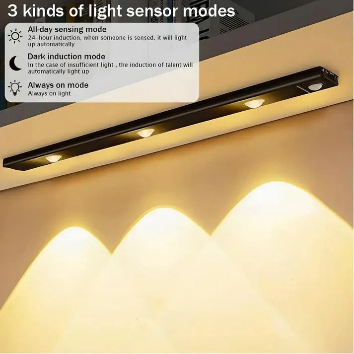 LED PIR Motion Sensor Light with USB Rechargeable